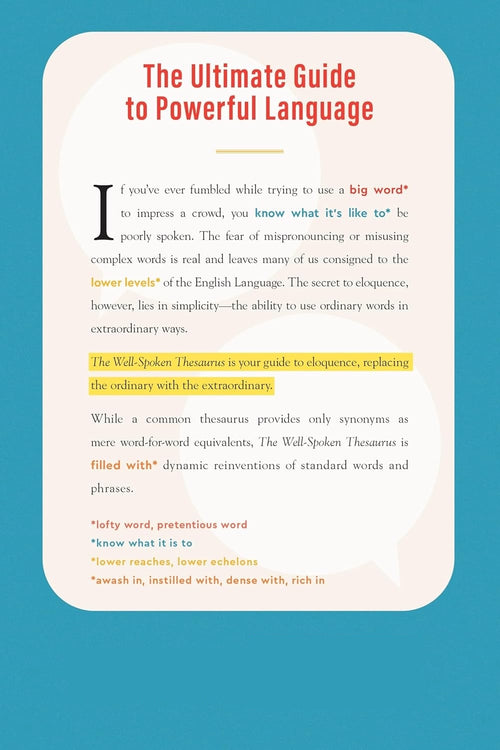 The Well-Spoken Thesaurus